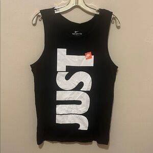 Nike Black and White Sleeveless Top
